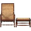 British Plantation Chair & Footstool