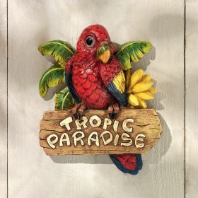 Tropic Parrot Paradise Wall Sculpture