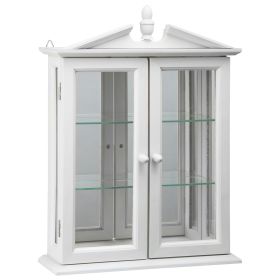 White Amesbury Manor Curio Cabinet