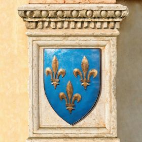 Fleur De Lis Shield Plaque