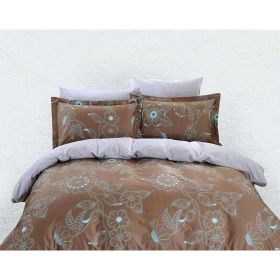 Duvet Cover Sheets Set, Dolce Mela Lefkada Queen Size Bedding