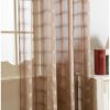 Window Sheer Curtains Panel, Golden Isles