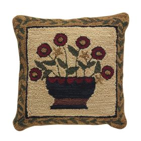 Flower Basket Hook Pillow 18-Feather