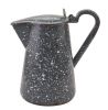 Granite Enamelware Pitcher With Lid Gray