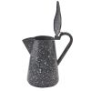 Granite Enamelware Pitcher With Lid Gray