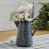 Granite Enamelware Pitcher With Lid Gray