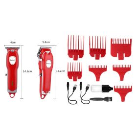 High-power Hair Salon Oil Head Engraving Rechargeable Electric Clipper