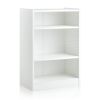 3-Tier Bookcase Open Display Rack Cabinet with Adjustable Shelves