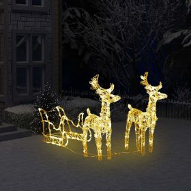 Reindeers & Sleigh Christmas Decoration 160 LEDs