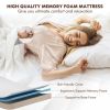 Made in Italy Rollaway Folding Bed with Memory Foam Mattress and Dust-Proof Bag