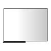 Modern Bathroom Mirror With Storage Shelf Rectangular Black Wall Mirrors for Bathroom Living Room Bedroom Hanging Mirror Aluminum Frame 40x30 Inch