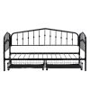 Twin Size Stylish Metal Daybed with 2 Drawers, Black