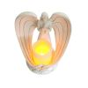 Resin angel candlestick sculpture(white)