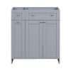 [Cabinet Only] 30" Bathroom Vanity-Gray