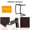 Steel Frame C-shaped Sofa Side End Table