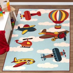 Lil Flyer Non-Slip Kids' Indoor Washable Area Rug