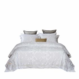 DM806Q | Queen Size Duvet Cover Set Jacquard Top & 100% Cotton Inside