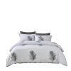 Duvet Cover Set 6 Piece Queen Size Cotton Bedding - Lecce by Dolce Mela