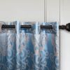 Curtains Damask Jacquard Grommet Semi-Blackout, Tall 60x100, Caen by Dolce-Mela