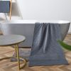 Waffle Bath Towels - Dark Grey Color - Set of 2