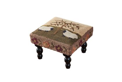 Willow And Sheep Hooked Stool