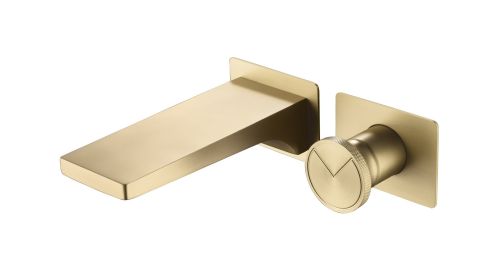 Copper Concealed Wash Basin Faucet (Option: Brushed Gold)