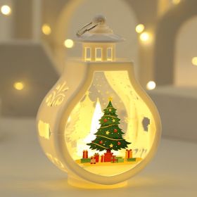 Christmas Candle Lamp Romantic Ornaments (Option: White Shell Christmas Tree)