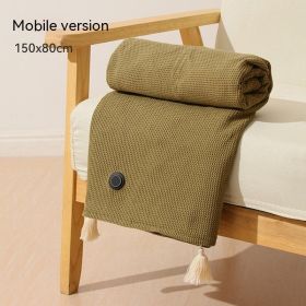 Electric Blanket USB Car Outdoor Camping Office Heating Blanket (Color: Green)