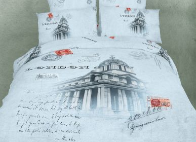 King Size Duvet Cover Sheets Set, London (size: King)