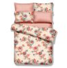 King Size 6 Piece Duvet Cover Sheets Set, Abloom