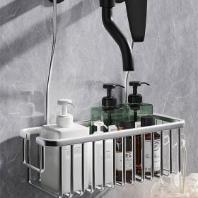 Household Punch-free Bathroom Shower Rack (Option: Silver-30CM)