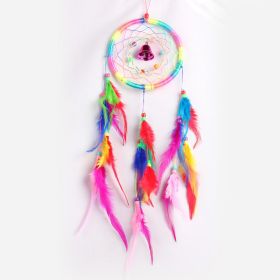 Feather Dreamcatcher Wind Chimes Pendant (Option: Colorful-13 Ã— 55CM)