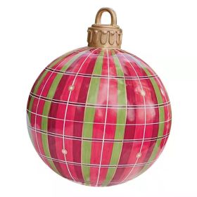 Inflatable Decoration Ball Courtyard Balloon Atmosphere With Lights Christmas Decorating Ball (Option: Red Gray Green-60cm)