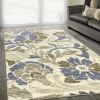 Roselyn Floral Indoor Washable Area Rug Or Runner Or Door Mat