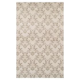 Aberdeen Victorian Floral and Diamond Area Rug or Runner (Color: Beige, size: 8'x10')