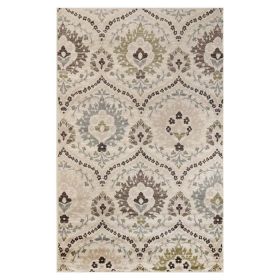 Augusta Oriental Vintage Floral Damask Indoor Area Rug or Runner Rug (Color: Multi-Color, size: 8'x10')