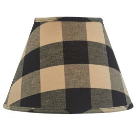 Wicklow Check Lampshade 10"-Black (Color: Black-10")