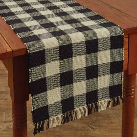 Wicklow Table Runner, Yarn 13" x 54" (Color2: black)