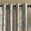 Curtains Damask Jacquard, Grommet, Semi-Blackout, Tall 60x100 inches