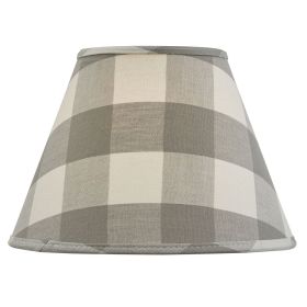 Wicklow Check Lampshade 10" - Dove (Color: Dove-10")