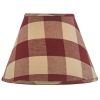 Wicklow Check Lampshade 10" - Garnet