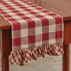 Wicklow Ruffled Check Table Runner 13" X 54"