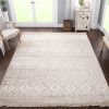 Genaine Contemporary Geometric Fringe Indoor Area Rug or Runner Rug