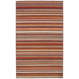 Horizon Stripes Contemporary Area Rug (Color: Multi-Color, size: 8'x10')