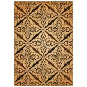 Xiaomi Contemporary Geometric Medallion Indoor Area Rug or Runner (Color: Ivory, size: 5'x8')