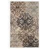 Leigh Non-Slip Modern Floral Medallion Indoor Washable Area Rug