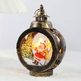 Christmas Decoration Small Night Lamp Desktop Decoration (Option: Bronze Old Man)