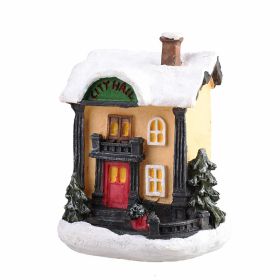 Christmas Small House Micro Landscape Resin Decorations (Option: 2021 Type A Type)