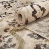 Caldwell Floral Damask Indoor Area Rug or Runner Rug Or Door Mat