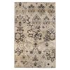 Caldwell Floral Damask Indoor Area Rug or Runner Rug Or Door Mat